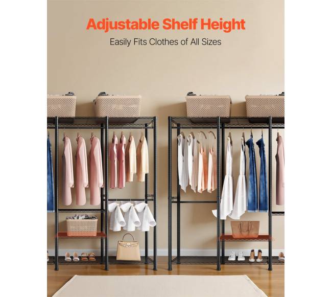 Drabužių spinta su reguliuojamais strypais4