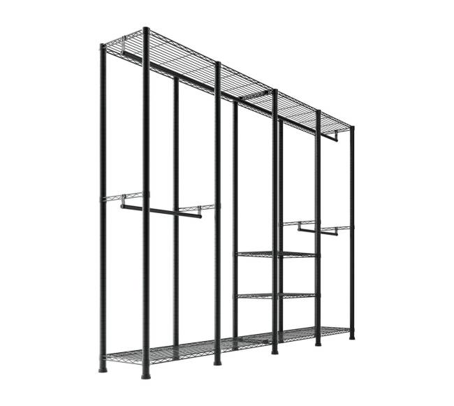 Drabužių spinta su reguliuojamais strypais9