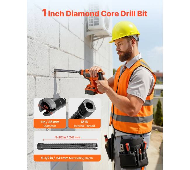 Kerninis grąžtas, 25 mm, 241 mm gylis1