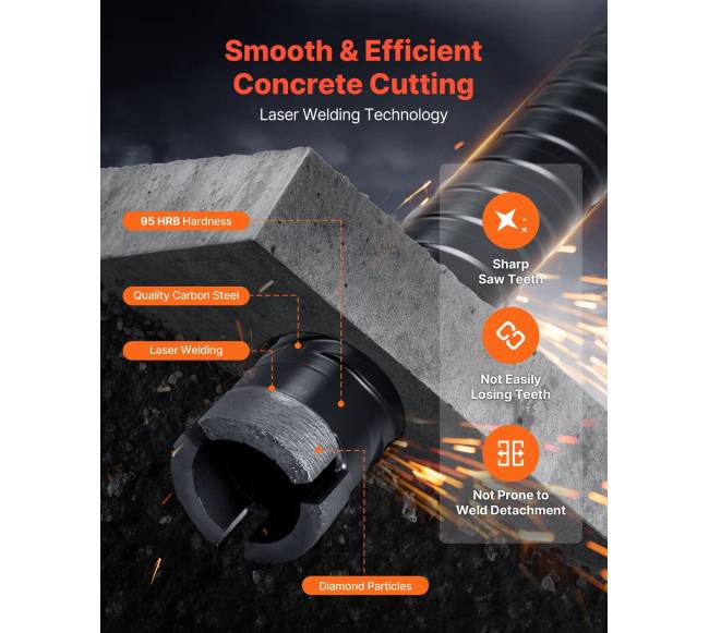 Kerninis grąžtas, 25 mm, 241 mm gylis5