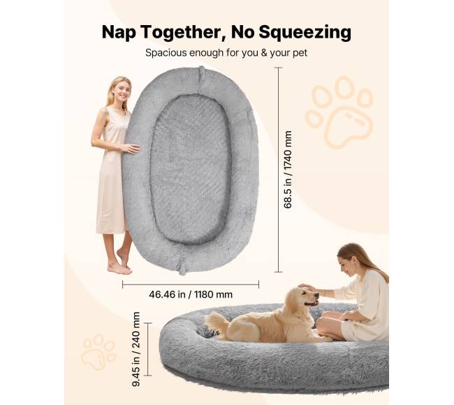 Ortopedinė atminties putų lova žmonėms ir šunims1