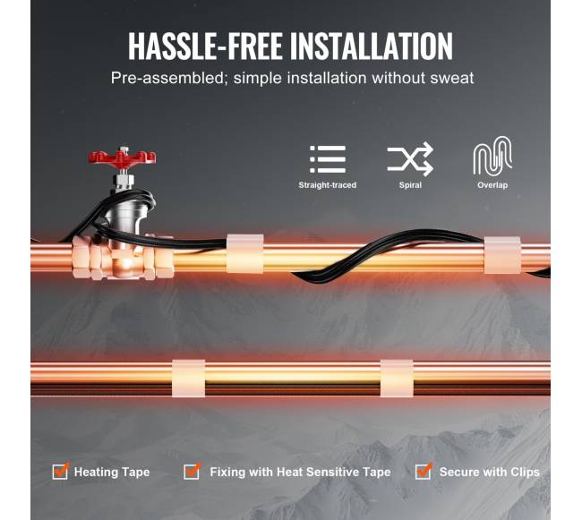 Savaime reguliuojantis šildymo kabelis vamzdžiams5