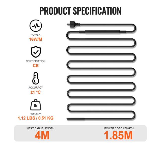 Savaime reguliuojantis šildymo kabelis vamzdžiams6