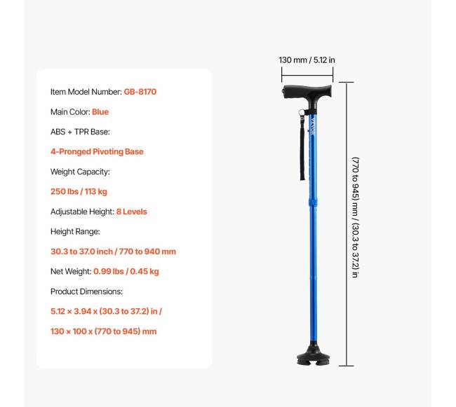 Sulankstoma vaikščiojimo lazda su keturiomis atramomis6