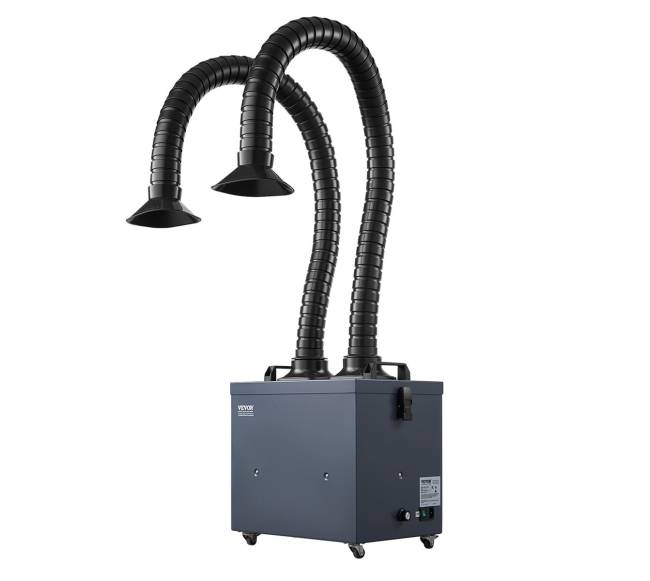 Litavimo dūmų ištraukiklis 275W su 4 pakopų filtru0