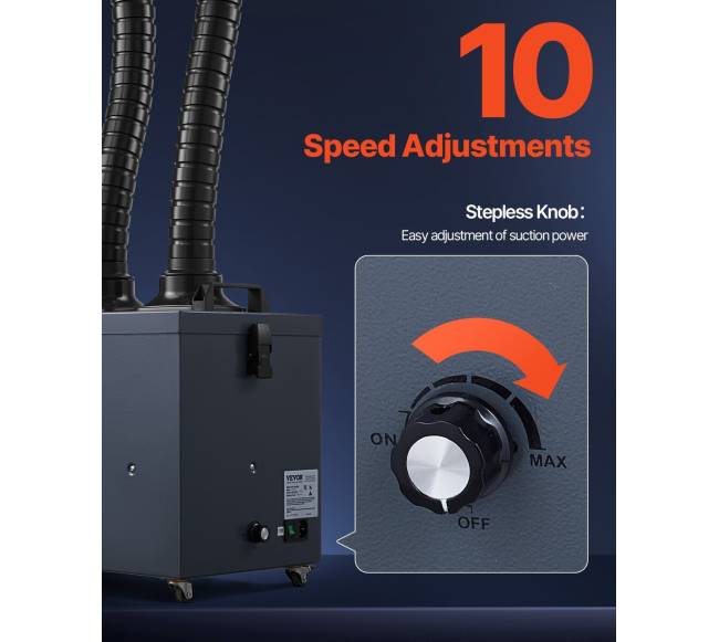 Litavimo dūmų ištraukiklis 275W su 4 pakopų filtru3