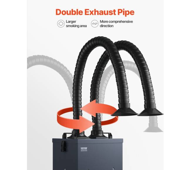 Litavimo dūmų ištraukiklis 275W su 4 pakopų filtru4