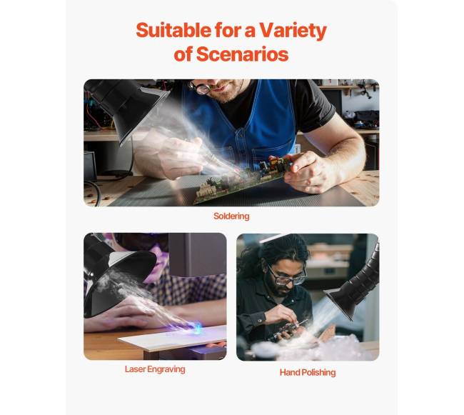 Litavimo dūmų ištraukiklis 275W su 4 pakopų filtru5