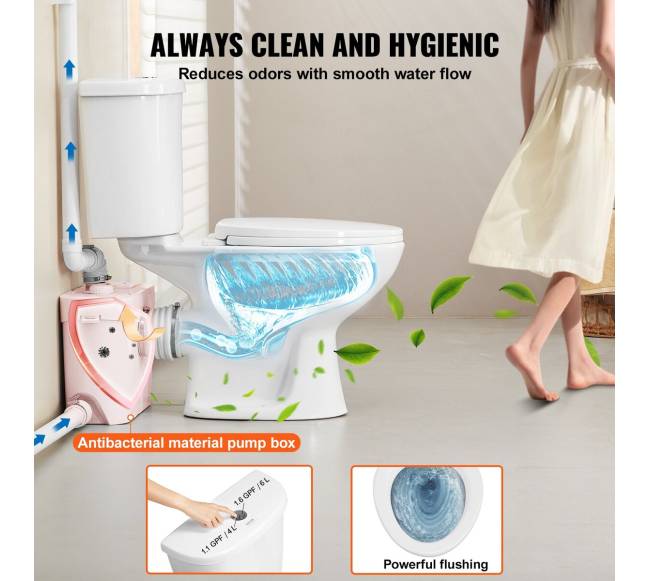 Maceracinė tualeto sistema su 700W pompa rūsiui4