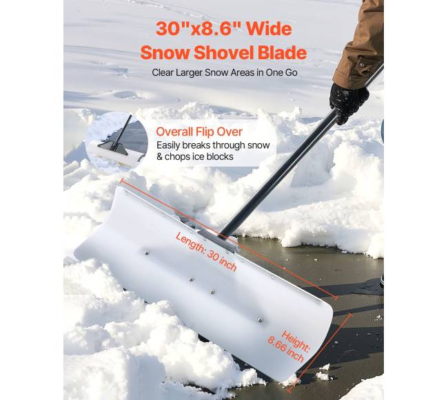 Plastikinė sniego stumdyklė 76 cm važiuojamajai daliai1