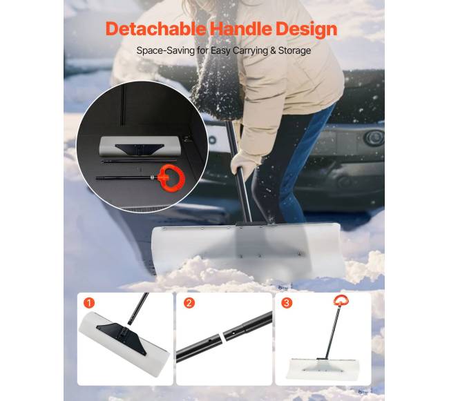 Plastikinė sniego stumdyklė 76 cm važiuojamajai daliai4