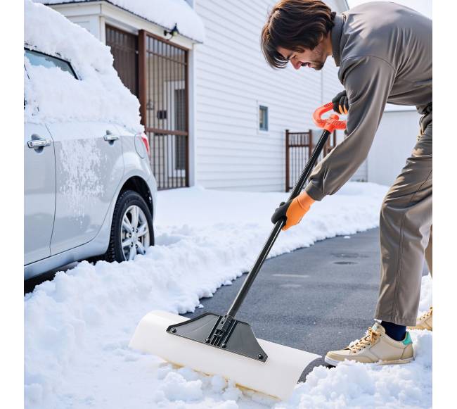 Plastikinė sniego stumdyklė 76 cm važiuojamajai daliai7