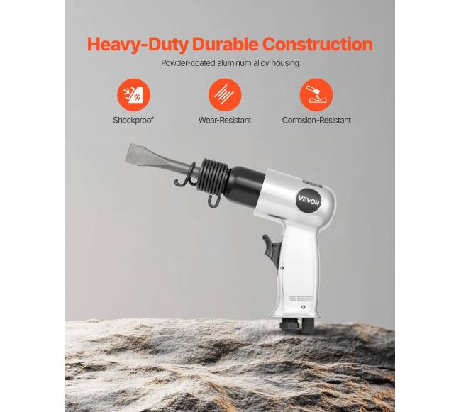 Pneumatinis plaktukas su kaltu ir adatomis5