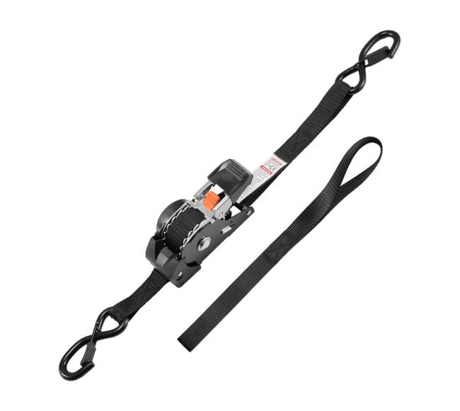 Ištraukiamos ratcheto dirželiai su S kabliais0