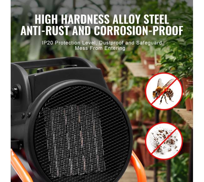 Šiltnamio šildytuvas 2000W, su perkaitos apsauga2