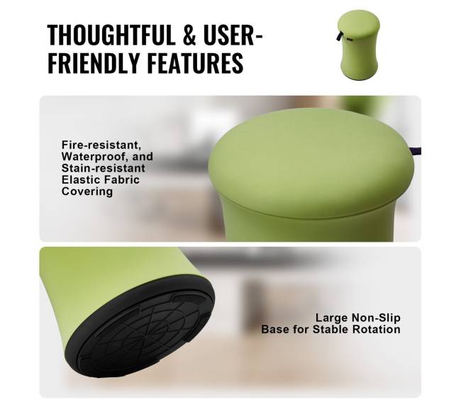 Reguliuojama supamoji kėdė su audinio danga4