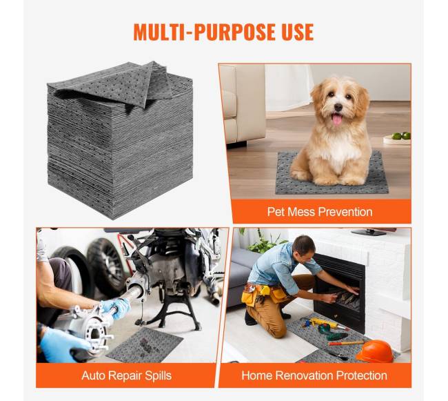 Universalios išsiliejimų sugėrimo kilimėliai, 100 vnt.5