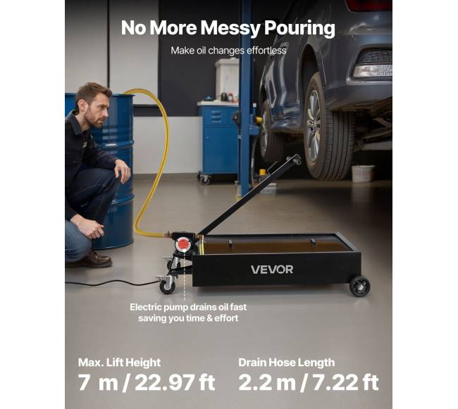 Žemo profilio alyvos išleidimo talpa 56.8 L1