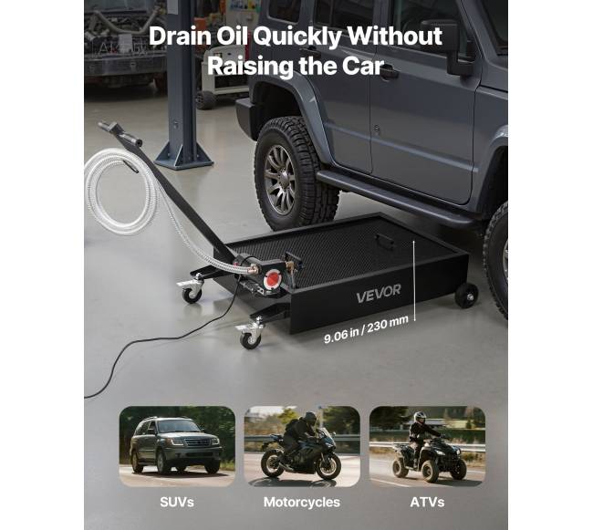 Žemo profilio alyvos išleidimo talpa 56.8 L3