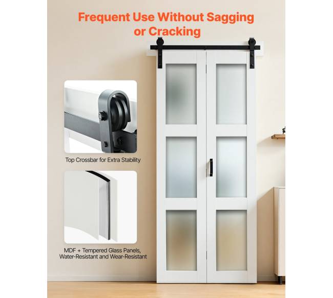 Bifold durų sąvaros su grūdintu stiklu1