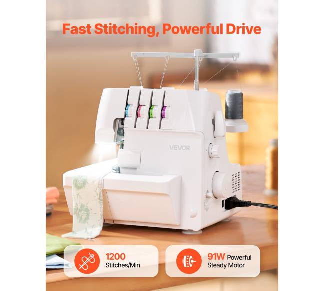 Overlokinė siuvimo mašina su LED ir laisva ranka5