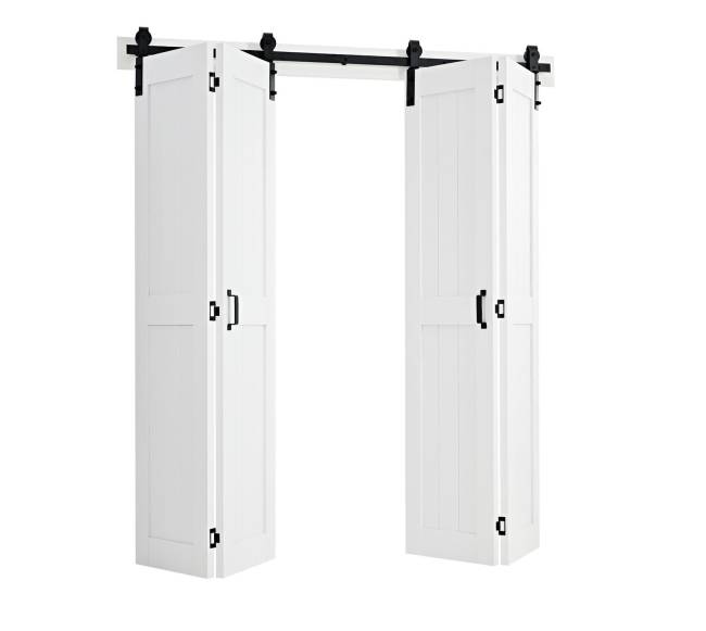 Dviejų dalių durys kambario padalijimui0