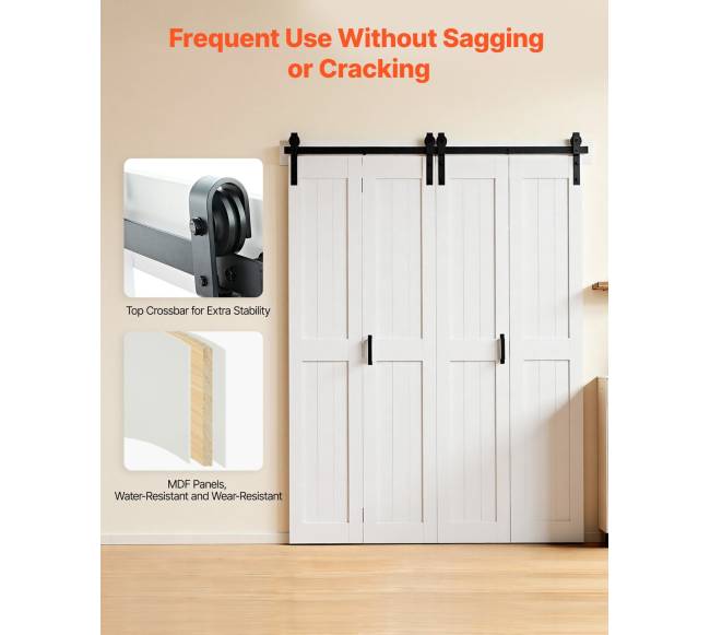 Dviejų dalių durys kambario padalijimui1