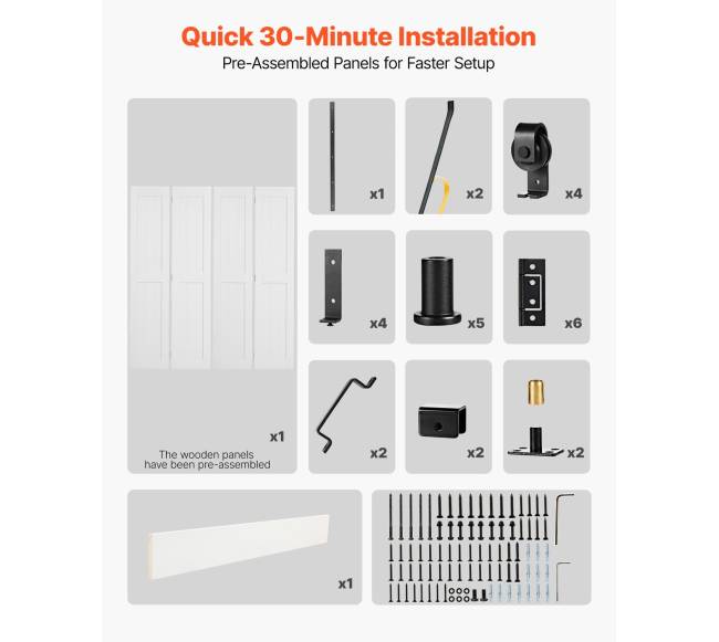 Dviejų dalių durys kambario padalijimui4