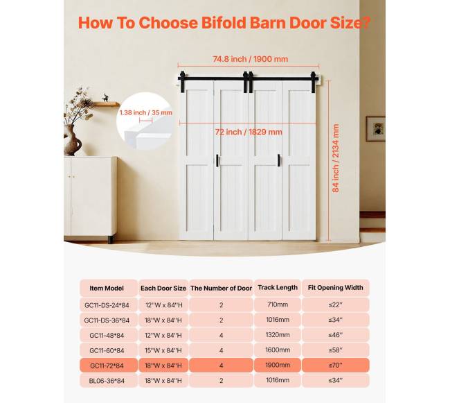 Dviejų dalių durys kambario padalijimui6