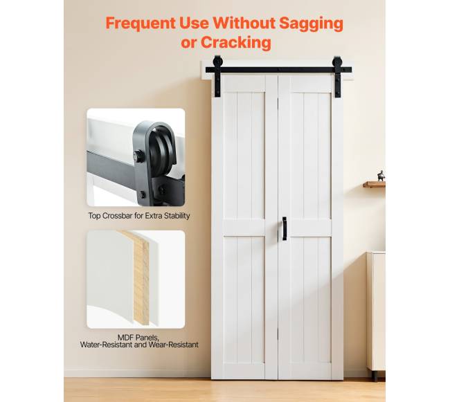 Dvigubos klostuotos durys iš MDF plokščių1