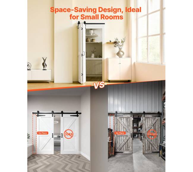 Dvigubos klostuotos durys iš MDF plokščių2