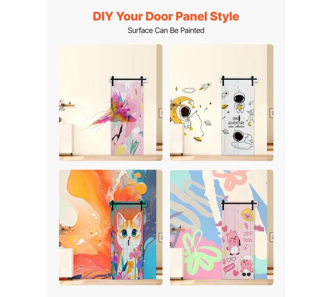 Dvigubos klostuotos durys iš MDF plokščių5