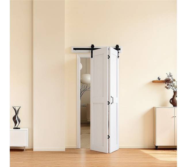 Dvigubos klostuotos durys iš MDF plokščių7