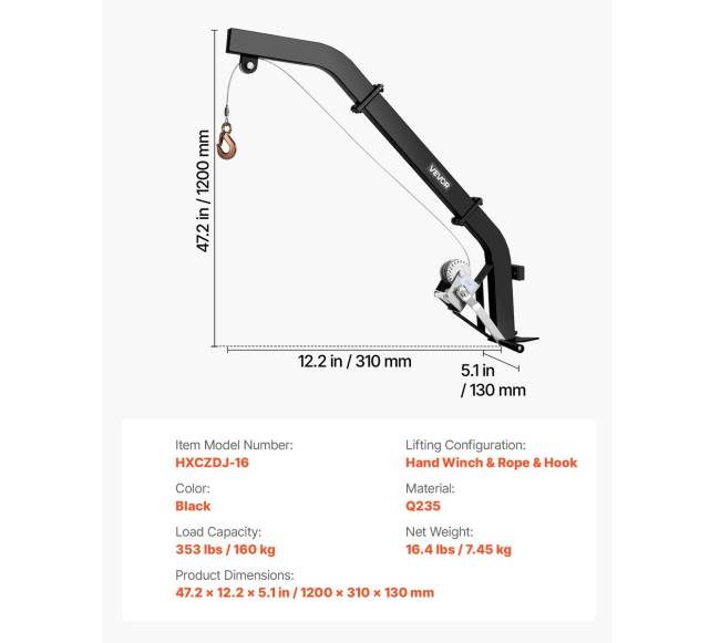 Medį montuojamas elnių keltuvas 160 kg talpos6