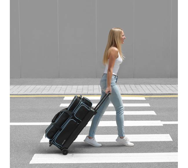 3 kamuolių boulingo krepšys su ratukais7