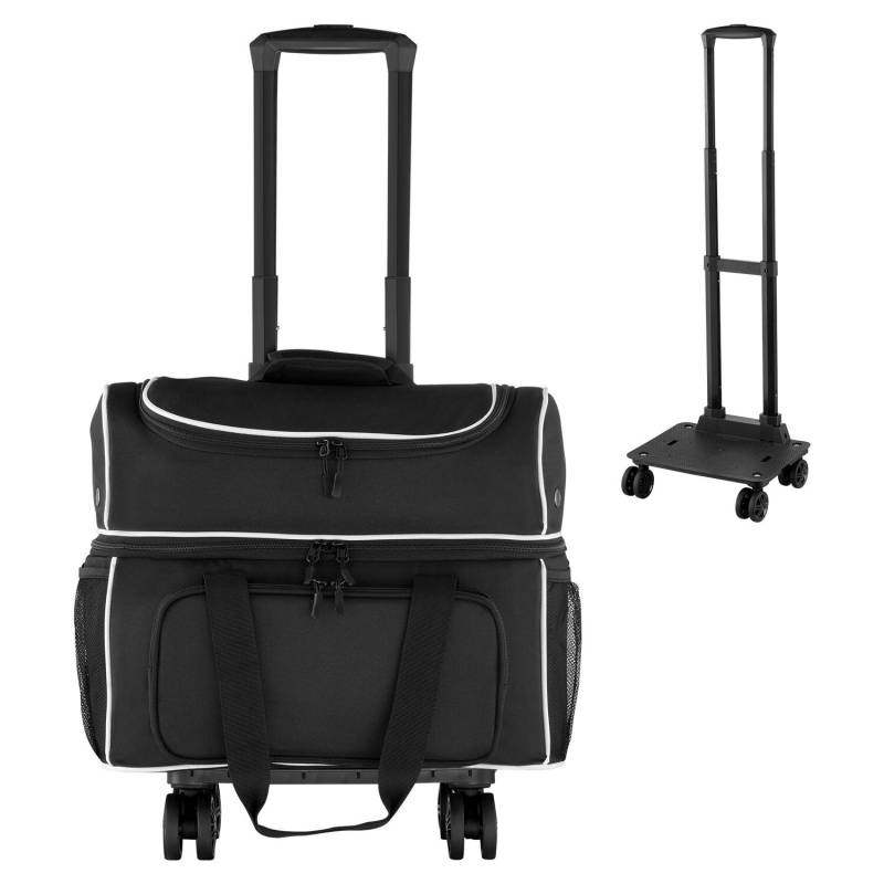 Dvigubas boulingo krepšys su ratukais0