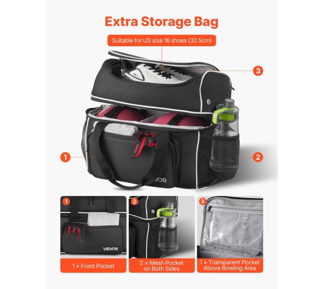 Dvigubas boulingo krepšys su ratukais4