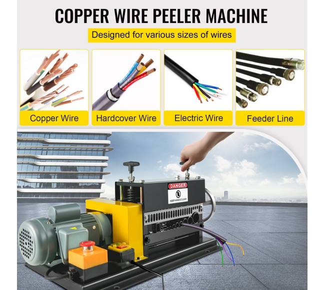 400W elektrinė laido nuėmimo mašina, 1.5-38mm1