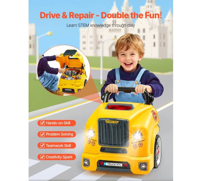 Vaikų žaislas variklio remontui su dalimis1