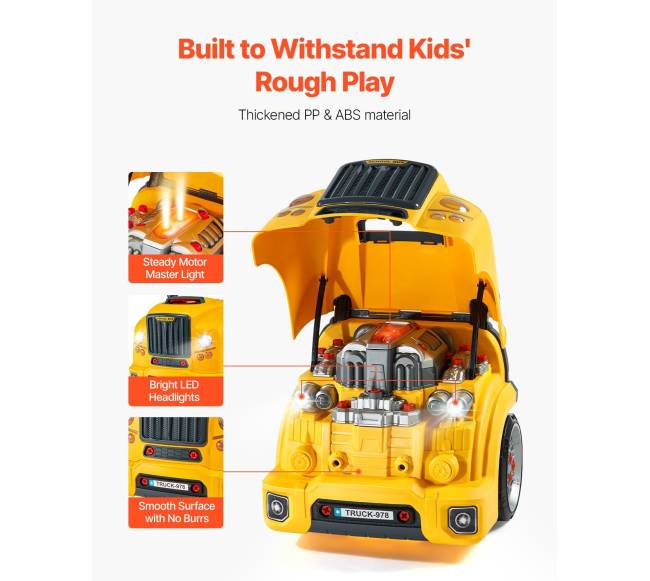 Vaikų žaislas variklio remontui su dalimis5