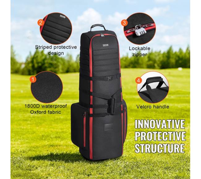 Golfo lazdų kelioninis krepšys su ratukais3