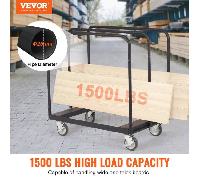 Gipso kartono vežimėlis, 680 kg talpos1