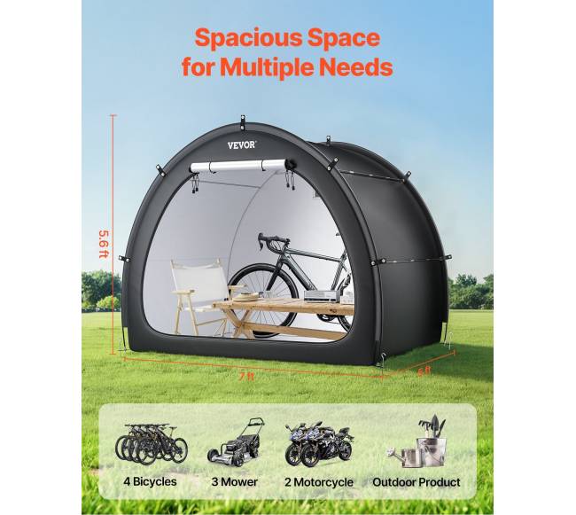 Lauko dviratininkų palapinė 4-5 dviračiams1