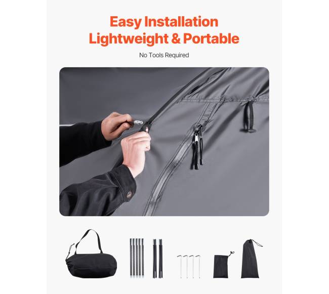 Lauko dviratininkų palapinė 4-5 dviračiams4