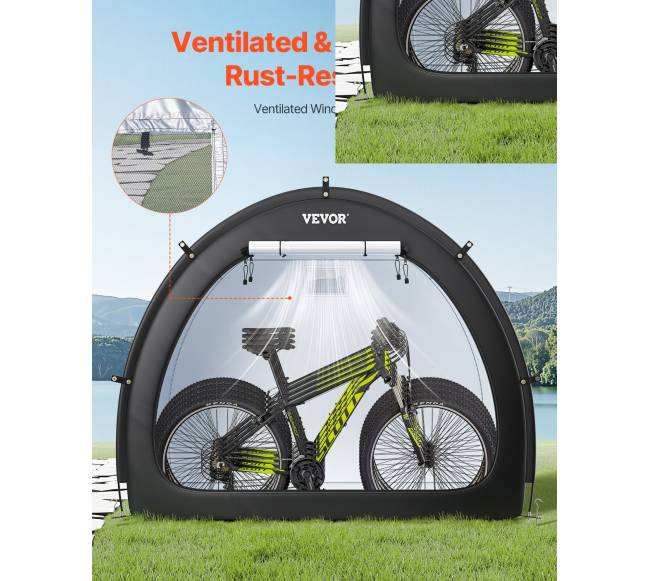 Lauko dviratininkų palapinė 4-5 dviračiams5