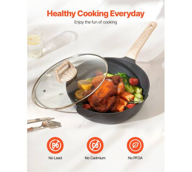 17 dalių granitinė virtuvės indų rinkinys2