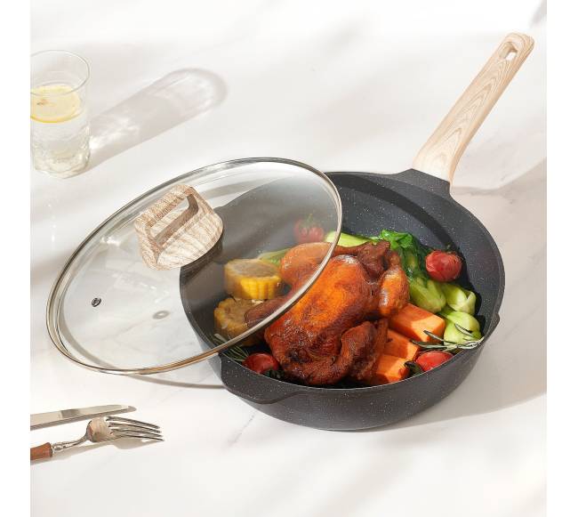 17 dalių granitinė virtuvės indų rinkinys7