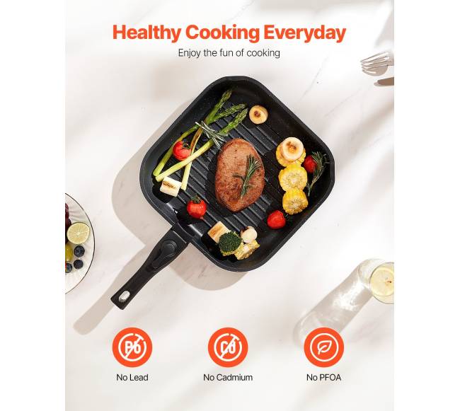 17 dalių granitinė nelimpančių puodų ir keptuvių rinkinys3