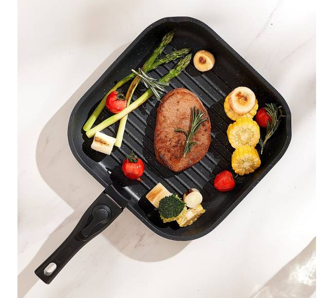 17 dalių granitinė nelimpančių puodų ir keptuvių rinkinys7