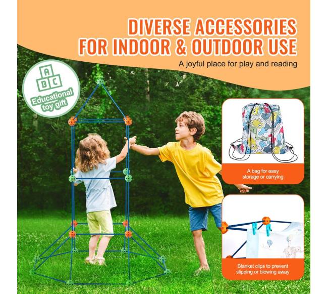 Vaikų palapinės konstravimo rinkinys pilis4